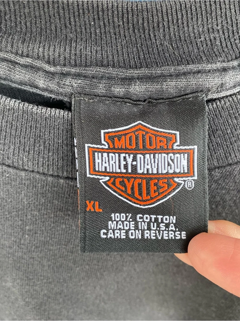 Vintage Harley Davidson Pocket Shirt Las Vegas Flames Motorcycle Biker XL